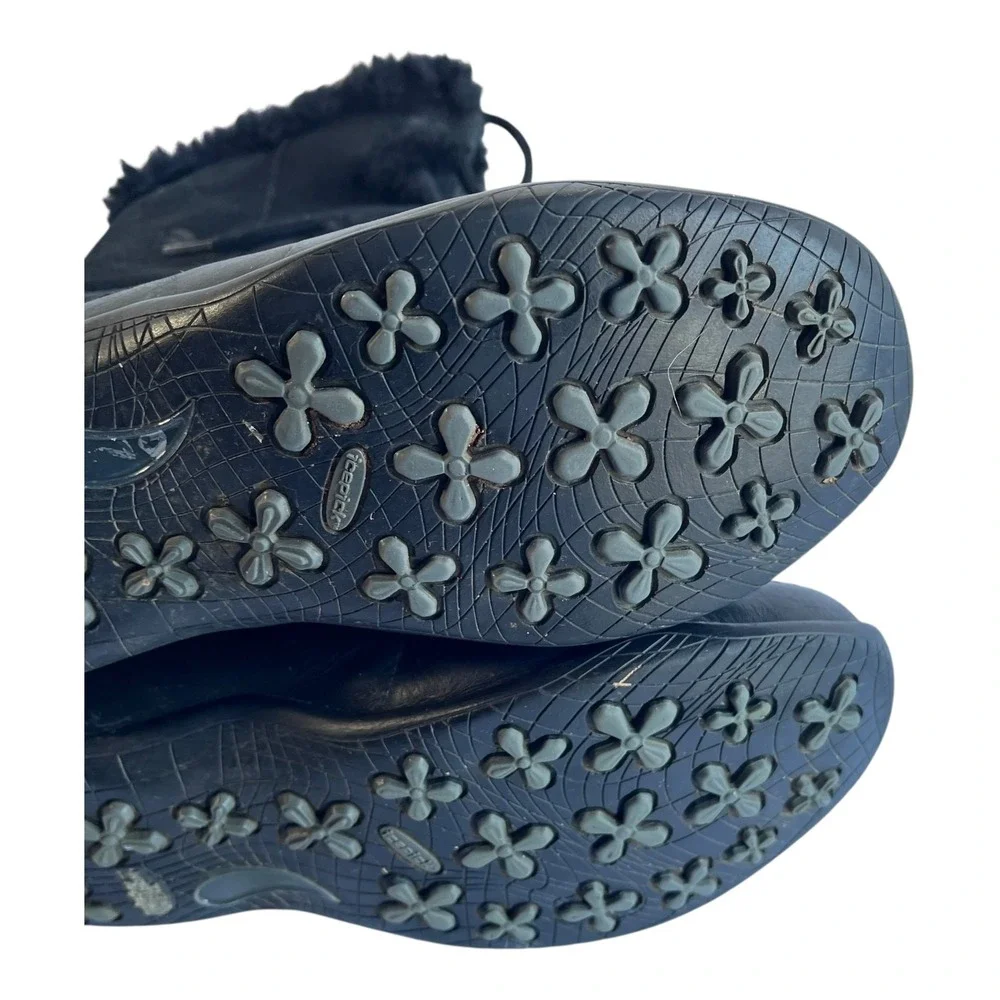 The North Face W Abby III Black Suede Fur Lined Winter Boots Women's 7.5